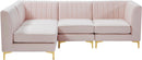 Alina Pink Velvet Modular Sectional - Town Of Bargains Furniture - NY