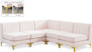 Alina Pink Velvet Modular Sectional - Town Of Bargains Furniture - NY
