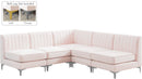 Alina Pink Velvet Modular Sectional - Town Of Bargains Furniture - NY