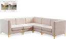 Alina Pink Velvet Modular Sectional - Town Of Bargains Furniture - NY