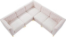Alina Pink Velvet Modular Sectional - Town Of Bargains Furniture - NY