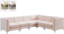 Alina Pink Velvet Modular Sectional - Town Of Bargains Furniture - NY
