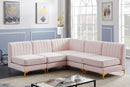Alina Pink Velvet Modular Sectional - Town Of Bargains Furniture - NY