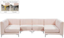 Alina Pink Velvet Modular Sectional - Town Of Bargains Furniture - NY