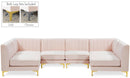 Alina Pink Velvet Modular Sectional - Town Of Bargains Furniture - NY
