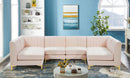 Alina Pink Velvet Modular Sectional - Town Of Bargains Furniture - NY