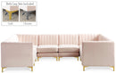 Alina Pink Velvet Modular Sectional - Town Of Bargains Furniture - NY