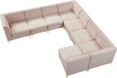 Alina Pink Velvet Modular Sectional - Town Of Bargains Furniture - NY