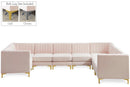 Alina Pink Velvet Modular Sectional - Town Of Bargains Furniture - NY