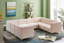 Alina Pink Velvet Modular Sectional - Town Of Bargains Furniture - NY