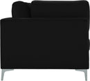 Julia Black Velvet Modular Sofa (4 Boxes) - Town Of Bargains Furniture - NY