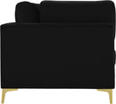 Julia Black Velvet Modular Sofa (4 Boxes) - Town Of Bargains Furniture - NY