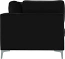 Julia Black Velvet Modular Sofa - Town Of Bargains Furniture - NY