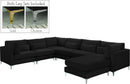 Julia Black Velvet Modular Sectional (7 Boxes) - Town Of Bargains Furniture - NY