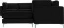 Julia Black Velvet Modular Sectional (7 Boxes) - Town Of Bargains Furniture - NY