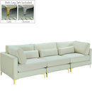 Julia Cream Velvet Modular Sofa (3 Boxes) - Town Of Bargains Furniture - NY