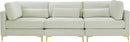 Julia Cream Velvet Modular Sofa (3 Boxes) - Town Of Bargains Furniture - NY