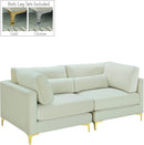 Julia Cream Velvet Modular Sofa - Town Of Bargains Furniture - NY