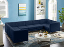 Alina Navy Velvet Modular Sectional - Town Of Bargains Furniture - NY