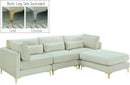 Julia Cream Velvet Modular Sectional (4 Boxes) - Town Of Bargains Furniture - NY