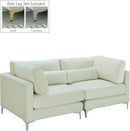 Julia Cream Velvet Modular Sofa - Town Of Bargains Furniture - NY