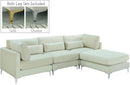 Julia Cream Velvet Modular Sectional (4 Boxes) - Town Of Bargains Furniture - NY