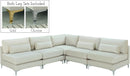 Julia Cream Velvet Modular Sectional (5 Boxes) - Town Of Bargains Furniture - NY