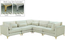 Julia Cream Velvet Modular Sectional (5 Boxes) - Town Of Bargains Furniture - NY