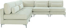 Julia Cream Velvet Modular Sectional (5 Boxes) - Town Of Bargains Furniture - NY