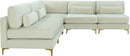 Julia Cream Velvet Modular Sectional (5 Boxes) - Town Of Bargains Furniture - NY