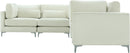 Julia Cream Velvet Modular Sectional (5 Boxes) - Town Of Bargains Furniture - NY
