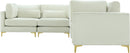 Julia Cream Velvet Modular Sectional (6 Boxes) - Town Of Bargains Furniture - NY