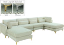 Julia Cream Velvet Modular Sectional (6 Boxes) - Town Of Bargains Furniture - NY