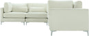 Julia Cream Velvet Modular Sectional (6 Boxes) - Town Of Bargains Furniture - NY