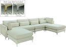 Julia Cream Velvet Modular Sectional (6 Boxes) - Town Of Bargains Furniture - NY
