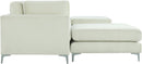 Julia Cream Velvet Modular Sectional (6 Boxes) - Town Of Bargains Furniture - NY