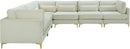 Julia Cream Velvet Modular Sectional (6 Boxes) - Town Of Bargains Furniture - NY