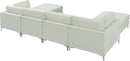 Julia Cream Velvet Modular Sectional (6 Boxes) - Town Of Bargains Furniture - NY