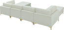 Julia Cream Velvet Modular Sectional (6 Boxes) - Town Of Bargains Furniture - NY
