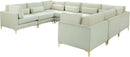 Julia Cream Velvet Modular Sectional (8 Boxes) - Town Of Bargains Furniture - NY