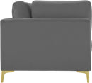 Julia Grey Velvet Modular Sofa - Town Of Bargains Furniture - NY