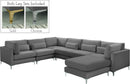 Julia Grey Velvet Modular Sectional (7 Boxes) - Town Of Bargains Furniture - NY
