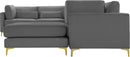 Julia Grey Velvet Modular Sectional (7 Boxes) - Town Of Bargains Furniture - NY