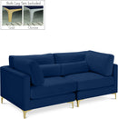 Julia Navy Velvet Modular Sofa - Town Of Bargains Furniture - NY