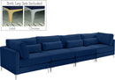 Julia Navy Velvet Modular Sofa (4 Boxes) - Town Of Bargains Furniture - NY