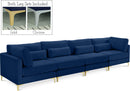 Julia Navy Velvet Modular Sofa (4 Boxes) - Town Of Bargains Furniture - NY