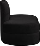 Mitzy Black Velvet Chair - Town Of Bargains Furniture - NY
