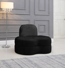 Mitzy Black Velvet Chair - Town Of Bargains Furniture - NY