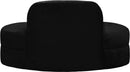 Mitzy Black Velvet Loveseat - Town Of Bargains Furniture - NY