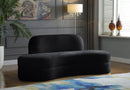 Mitzy Black Velvet Sofa - Town Of Bargains Furniture - NY